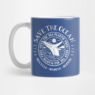 Keep the Sea Plastic Free - Save The Ocean - Humpback Whale Mug